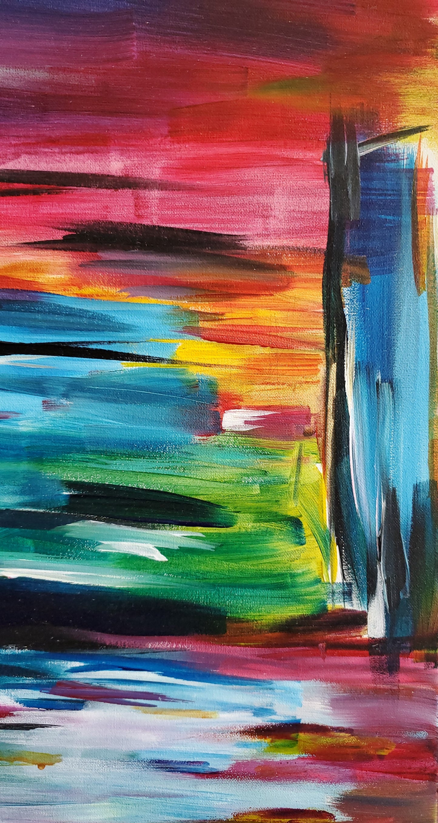 "CN Colors" 30x48 Original Painting
