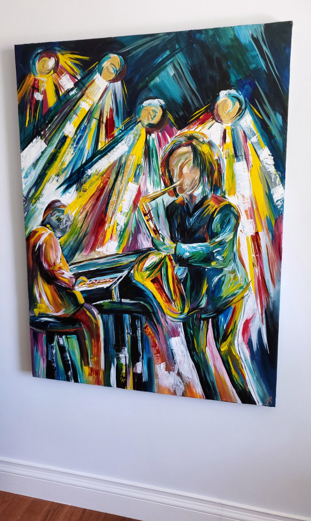"Kenny and Robert" 36x48 Original Painting