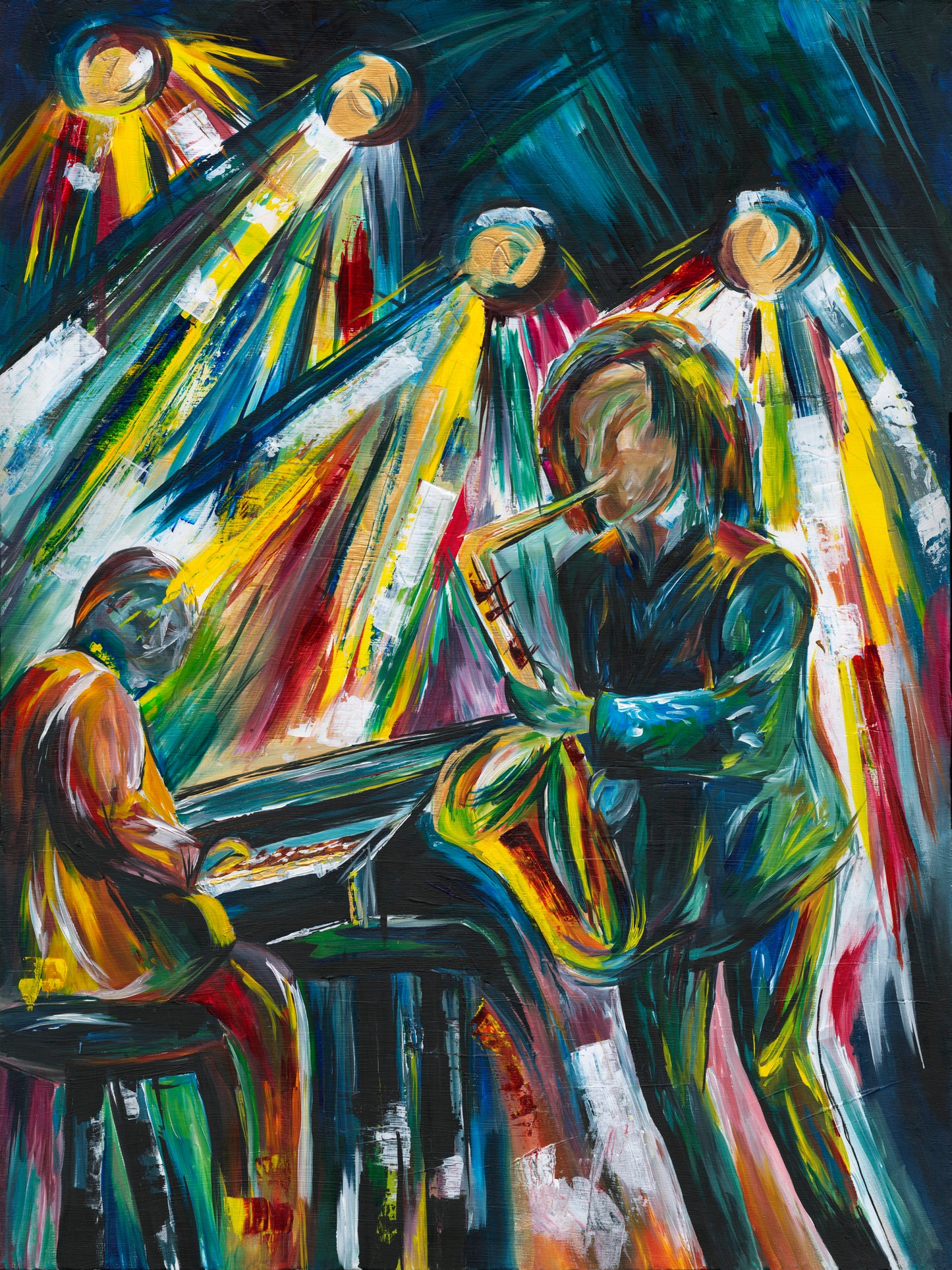 "Kenny and Robert" 36x48 Original Painting